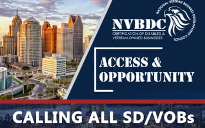 National Veteran Business Development Council - SD/VOB Certification Access & Opportunity – Calling all SD/VOBs