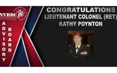 NATIONAL VETERANS BUSINESS DEVELOPMENT COUNCIL (NVBDC) ANNOUNCES LIEUTENANT COLONEL (RET) KATHRYN POYNTON TO JOIN NVBDC ADVISORY BOARD