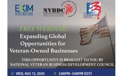 Free Webinar: Expanding Global Opportunities for Veteran-Owned Businesses