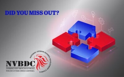 National Veteran Business Development Council - SD/VOB Certification Did you miss-out on all the NVBDC corporate member opportunities we sent out?