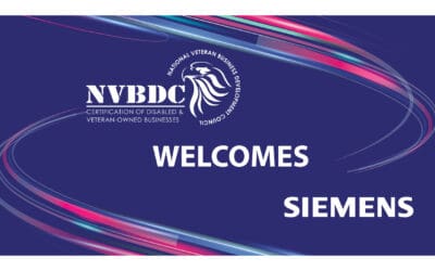 Siemens is supporting Service-Disabled and Veteran-Owned Businesses by becoming a NVBDC Corporate Member