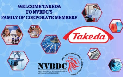 Global pharmaceutical company, Takeda, supplier diversity program reflects their support of NVBDC Certified Veteran Owned Businesses.