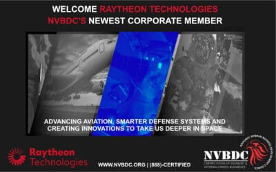 Raytheon Technologies continues its support of veteran owned businesses by becoming an NVBDC Corporate Member.