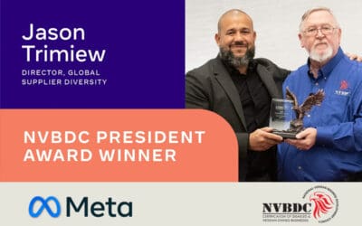NVBDC awards Meta’s Director of Global Supplier Diversity the 2022 President’s Award