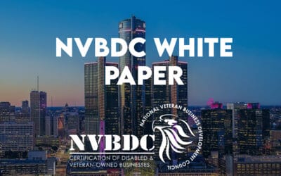 Enhancing Business Growth and Opportunities for Veteran-Owned Businesses through National Veteran Business Development Council’s Certification Program and Supplier Diversity Effort