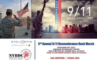NVBDC President, General (ret) Richard Miller, to Speak at Stellantis’ Veterans Group 9/11 Remembrance Ruck March