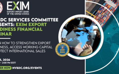 National Veteran Business Development Council - SD/VOB Certification Unlocking Export Growth: NVBDC Services Committee Hosts EXIM Export Readiness Financial Training