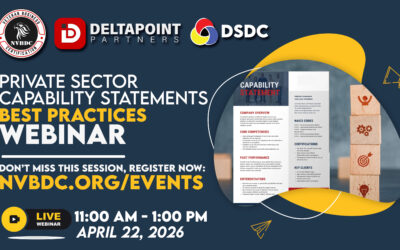 Sharpen Your Edge: Join NVBDC’s Webinar on Private Sector Capability Statements
