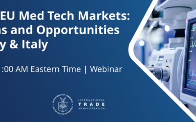 Unlocking EU Med Tech Markets: Regulations and Opportunities in Germany & Italy; May 7, 2026